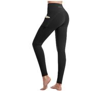 CHARBONNIER ELEVATE YOUR STYLE High Waisted Leggings for Women, Buttery Soft Stretch Yoga Pants with Pocket, Opaque Tummy Control Workout Leggings (UK, Alpha, S, Regular, Regular, Black with Pocket)