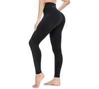 CHARBONNIER ELEVATE YOUR STYLE High Waisted Leggings for Women, Buttery Soft Stretch Yoga Pants with Pocket, Opaque Tummy Control Workout Leggings (UK, Alpha, XL, Regular, Regular, Black Normal)