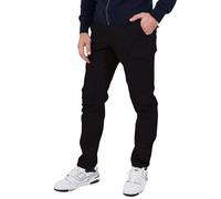 CHARBONNIER ELEVATE YOUR STYLE Men’s Slim Fit Cargo Work Pants with 6 Pockets, Organic Cotton Combat Pants with Drawstring for Casual or Work Wear (UK, Alpha, XL, Regular, Regular, Black)