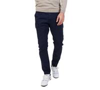CHARBONNIER ELEVATE YOUR STYLE Men’s Slim Fit Cargo Work Pants with 6 Pockets, Organic Cotton Combat Pants with Drawstring for Casual or Work Wear (UK, Alpha, M, Regular, Regular, Navy)