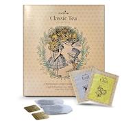 Charbrew Alice in Wonderland Tea Book Gift - 64 Individually Wrapped Teabags | 4 Classic Blends: English Breakfast, Earl Grey, Afternoon & Chai | Unique Tea Gift Set for Book Lovers