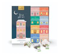 Charbrew Festive Houses Tea Gift Set - 16 Pyramid Teabags, 8 Blends | Christmas Tea Gift Set 8 Premium Blends Black, Herbal & Fruit, Stocking Filler & Gift for Tea Lovers