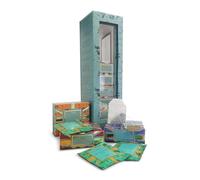 Charbrew Green Tea Stack British Themed Union Jack 8 Box Tea Stack Assortment Gift Box Green - 40 Individually Wrapped Teabags 8 Mix Tea Blends Including Classic & Herbal/Fruit