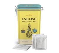 Charbrew Rabbit English Breakfast Easter Bunny Metal Tea Tin Caddy Gift - 60 Teabags Black Tea Blend