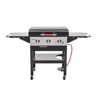 CharBroil 140999 Griddle Gas BBQ, Cast Iron, 12.3 KW, Black