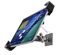 Charchendo Anti-Theft Tablet Mount, Anti-Rust Drill-Down Arm, Wall & Boat | Fits 9-14" iPad/Galaxy Tab, No-shake design with non-slip silicone. Secure mount for semi truck, RV, warehouse & kiosk.