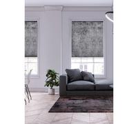 (Charcoal, 90 cm Width x 165 cm Drop) VELVET CRUSHED ROLLER BLIND