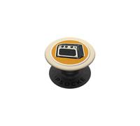 Charcoal Amplifier with a Face Rock and Roll for music fans PopSockets Adhesive PopGrip
