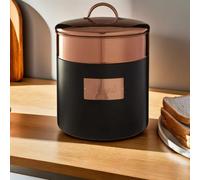 Charcoal and Copper Bread Bin | Prescott
