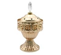 Charcoal Aromatherapy Decoration Gold Design Vintage Frankincense Burning Holder Vintage Metal Holder
