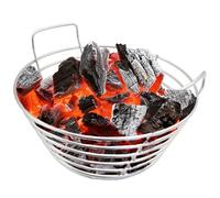 Charcoal Ash Basket with Handles, Stainless Steel Fits Big Green Egg Large, Kamado Joe Classic & Joe Junior - Heavy Duty Charcoal Holder for 14" Grills