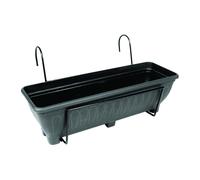 (Charcoal) Balcony/Fence Holder with Trough