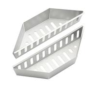 Charcoal Basket Charcoal Basket Stainless Steel Char Holder, Charcoal Container Carbon Briquet Grilling Baskets(2 Pieces)