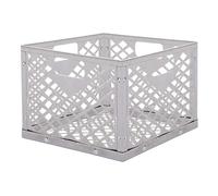 Charcoal Basket - Grey Square Sack Basket with Handle | Stainless Steel Charcoal Basket for Smoker and Grill BBQ