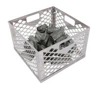 Charcoal Baskets For Smokers - Stainless Steel Charcoal Firebox Basket|Silver Stainless Steel Charcoal Box Compatible With Most Offset Smoker Grills|Charcoal Firebox Basket For Joe Offset Smo