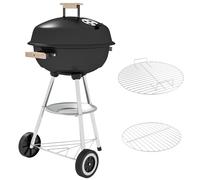 Charcoal BBQ Grill 85cm Garden Outdoor Barbecue Cooker Portable Modern
