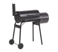 Beliani Charcoal Bbq Grill Katla With Smoker Metal Black