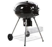 Beliani Charcoal Bbq Grill Marapi Metal Black, Black