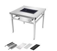 Charcoal BBQ Grill Table, Japanese Style Yakiniku Cooking Table