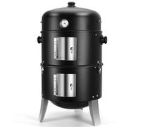Charcoal BBQ Smoker Grills Outdoor: Portable Freestanding Barbecue Grill For Camping Garden Cooking