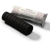 Charcoal Briquettes for Bakhoor (Quick Light Coal) - Bamboo Charcoal for Frankincense and Resin Incense Burner - Small Tablets Single Roll (10 Discs)