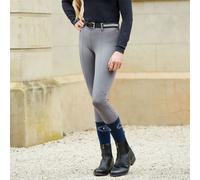 Dublin Flex Knee Patch Riding Tights - Childs - Charcoal - 22 Inch