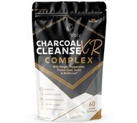 Charcoal Cleanse XR Complex | 60 Capsules | Digestive Comfort, Gas & Bloating Relief, Gut Balance & Natural Cleanse | with Activated Charcoal, Inulin, Ginger, Peppermint & Fennel | by NutriVolv