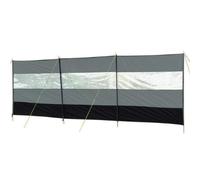 OLPRO Compact Vision Windbreak (Charcoal) - Foldable Heavy Duty Camping Wind Break with PVC Viewing Panel, Steel Poles & Guy Ropes - For Beach, Caravan, Garden or Festival Use