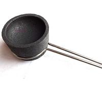 Charcoal Crucible with Holder for Melting Silver, Gold Grains or Scrap Metal