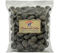 Charcoal Dog Biscuits Cobs 1.25kg | Helps Support Digestion, Reduce Wind & Plaque | Dog Treats & Dog Biscuits | Dog Charcoal Biscuits Training Treats | Small Dog Treats | Trusty Pet Supplies