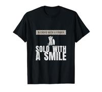 Charcoal Drawing - Blended with A Finger Sold with A Smile Value Graphic T-Shirt
