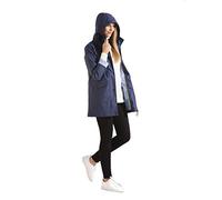 Charcoal Fashion Premium Water Resistant Rubber Rain Coat (05JS18 Navy) (12)