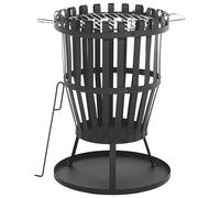 Charcoal Fire Pit Black PULO