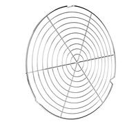 Charcoal Grate, 12.8 inch/32.5 cm Round Metal Non-stick and Heat Resistant BBQ Wire Mesh Grill Net for Barbecue, Outdoor Camping, Picnic