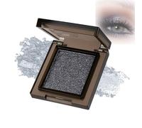Charcoal Gray Shimmer Smokey Eyeshadow - Richly Pigmented, and Blendable, Creating Dramatic, Long-Lasting Smokey Eye Effects That Stay Flawless All Day, Ideal for All Skin Types (Silver Galaxy)