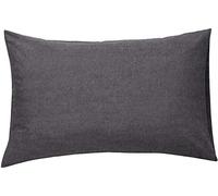 Charcoal Grey 100% Egyptian Cotton 200 Thread Counts Duvet Cover Bedding Bed Set with Pillowcases (PAIR OF PILLOWCASES)