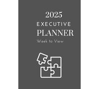 Charcoal Grey - 2025 Executive Planner: Professional Managers Diary. Week to view with Targets, To Do's, Radar and Study Sections plus Weekly Notes Page.