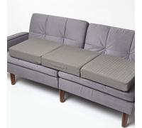(Charcoal Grey) Orthopaedic Foam 3 Seater Booster Cushion Cotton Removable Cover