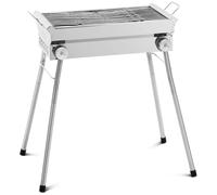 Charcoal grill - foldable - shelf - 43 x 25 cm - stainless steel / galvanised steel - Royal Catering RCEK-1040