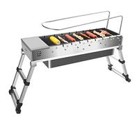 Charcoal Grill Folded Stainless Steel Portable Charcoal BBQ Grill Outdoor Barbecue Charcoal for Camping Picnic Backyard Cooking