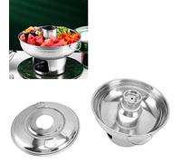 Charcoal Hot Pot, Stainless Steel Charcoal Hot Pot Portable Quick Heating, Portable, Lightweight, Made of Stainless Steel, Charcoal Hot Pot Portable for Dry Ice Hot Pot, for Banquets