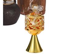 Charcoal Incense Burner, Iron Hollow Arabic Incense Burner, Desktop Ornament for Meditation Decor Indoor Censer Home Hotel Family Yoga Room Friends Temple Church Ceremony Restaurants