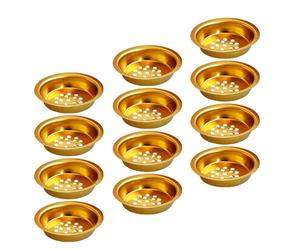 Charcoal Incense Burner Screen Insert round Perforated Mesh Plate | Stylish Golden Accent with Artistic Perforations, Injury-free Handling, Ash Containment, for Yoga and Home Fragrance