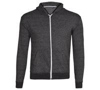 (Charcoal Melange - No Cord, UK 13 Years) Kids Plain Zip Up Hoodie Without Cord Sweatshirt