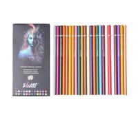 Charcoal Pencil Set - 7 Inch Pencil Set | Wood Material Art Pencils - 24 Color Blendable Charcoal Pastel Pencils For Sketching Shading Coloring Drawing School Art Use