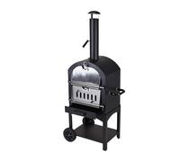 Charcoal Pizza Oven for Barbecue with Stone 67x47,5xH156cm