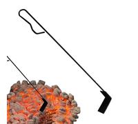 Charcoal Rake - Oblong Fireplace Charcoal Rake Garden Fireplace Ash Removal Metal Long Handle Adjustable Grill Stove Stove Cleaning Tool Outdoor Indoor Multipurpose Barbecue