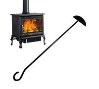 Charcoal Rake Tool - Heavy Duty Fireplace Shovel BBQ Cleaning Accessories Heavy Duty Fire Pit Tool | Outdoor Oven Grill Wood Burner BBQ Stove Maintenance Multipurpose Cooking Equipment Durable