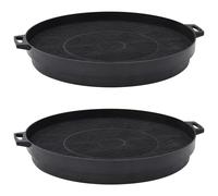 Charcoal Range Hood Filters 2pcs Black PP 210mm Activated Carbon Refill Set Pack