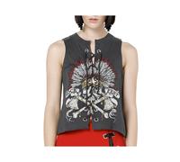 (Charcoal, S) BRAVE SOUL CHIEF Womens Sleeveless Tops